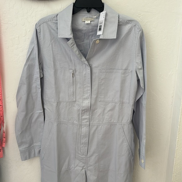 Outerknown Station Jumpsuit Blue Gray Zip Front Playsuit Small - Picture 3 of 5